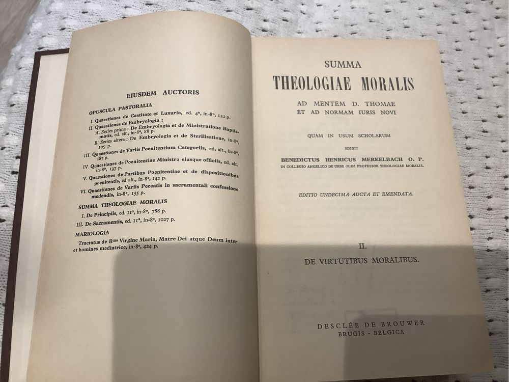 Teologia moralna czesc II o cnotach moralnych Summa theologiae moralis