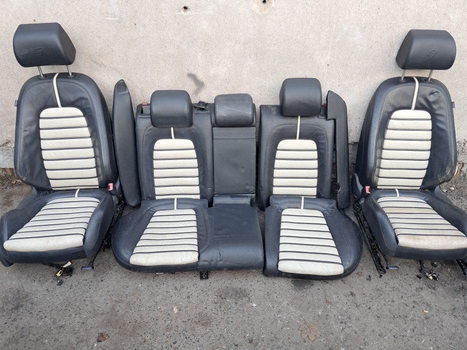 Vw Passat B6 Fotele skórzane z monitorami wersja indiwidual komplet