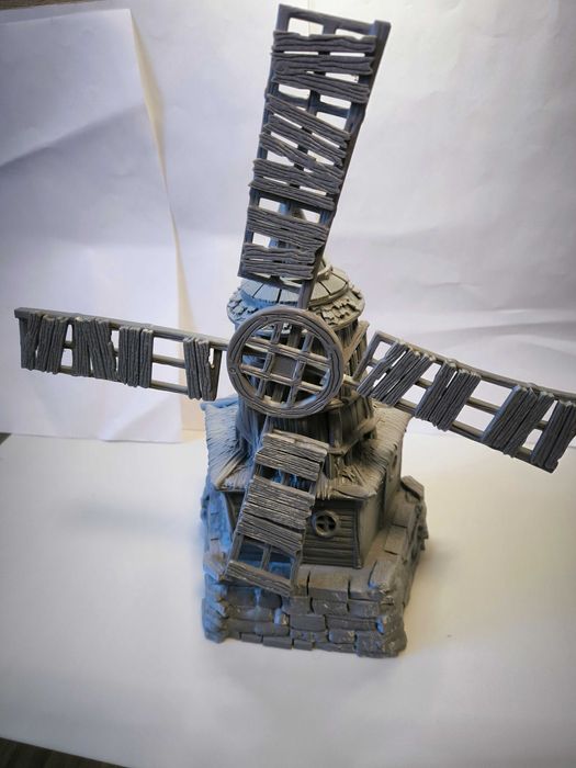 Wiatrak/młyn Diorama Makieta RPG
