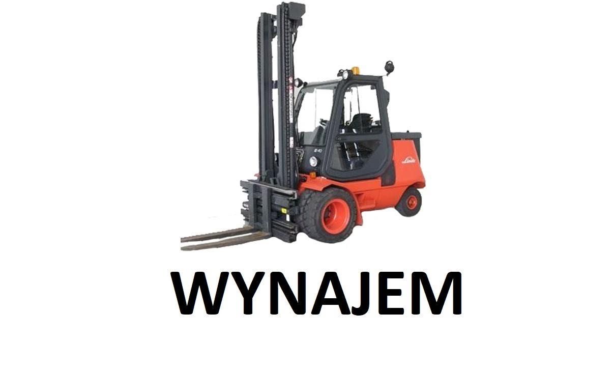 Wynajem wózek widłowy elektryczny 5t Linde E40 / E50 triplex 4,5m