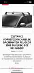 Nowy oryginalny bagażnik dachowy do PEUGEOT 3008 suv 2016- .