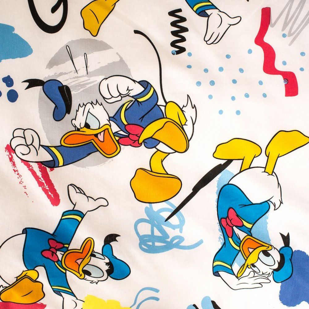 Pościel 140x200 Kaczor Donald Duck 9701 niebieska