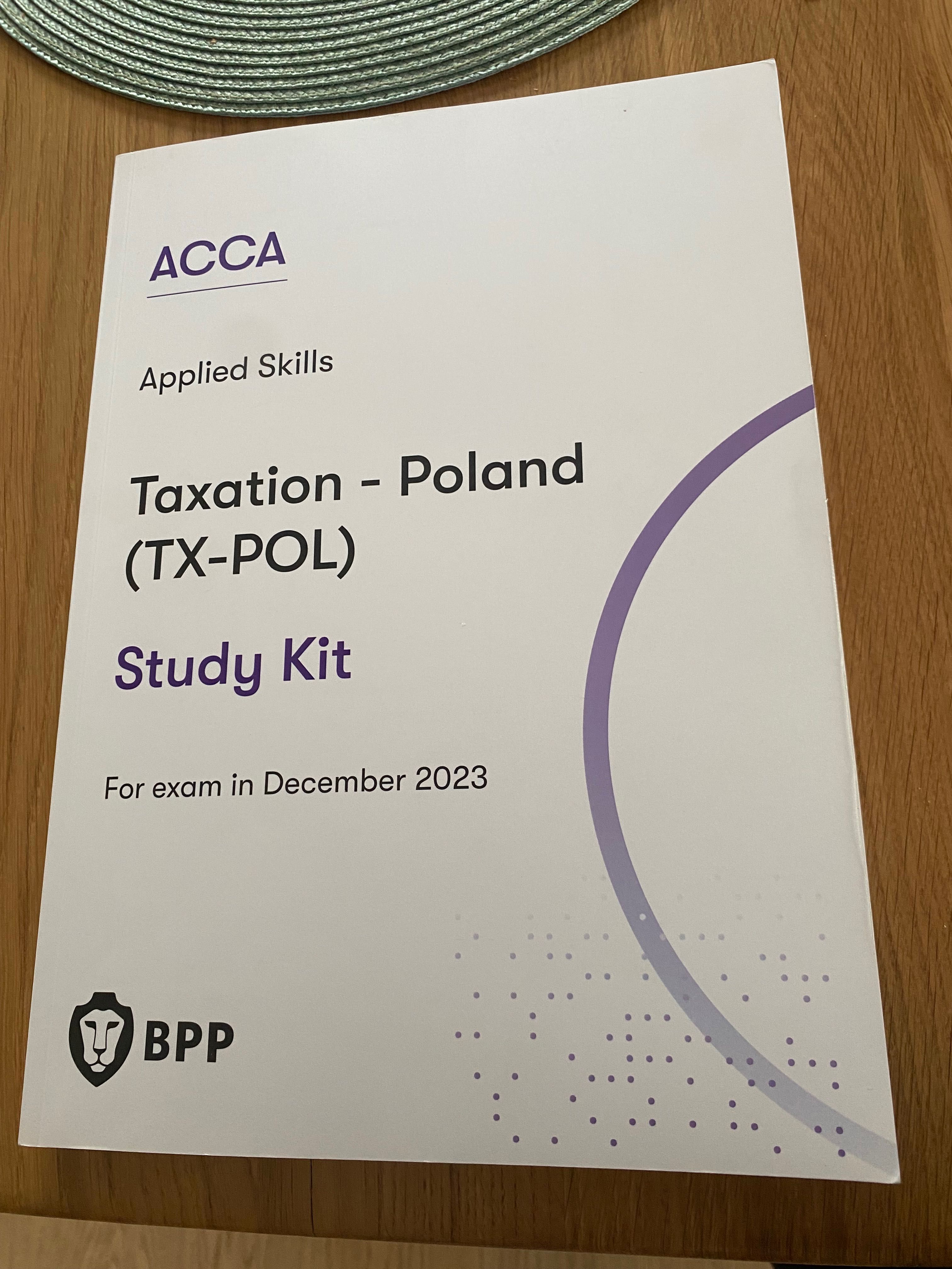 ACCA 2024 PM  FR FM podręczniki i zadania od F6 do F9 -już bez tax, aa