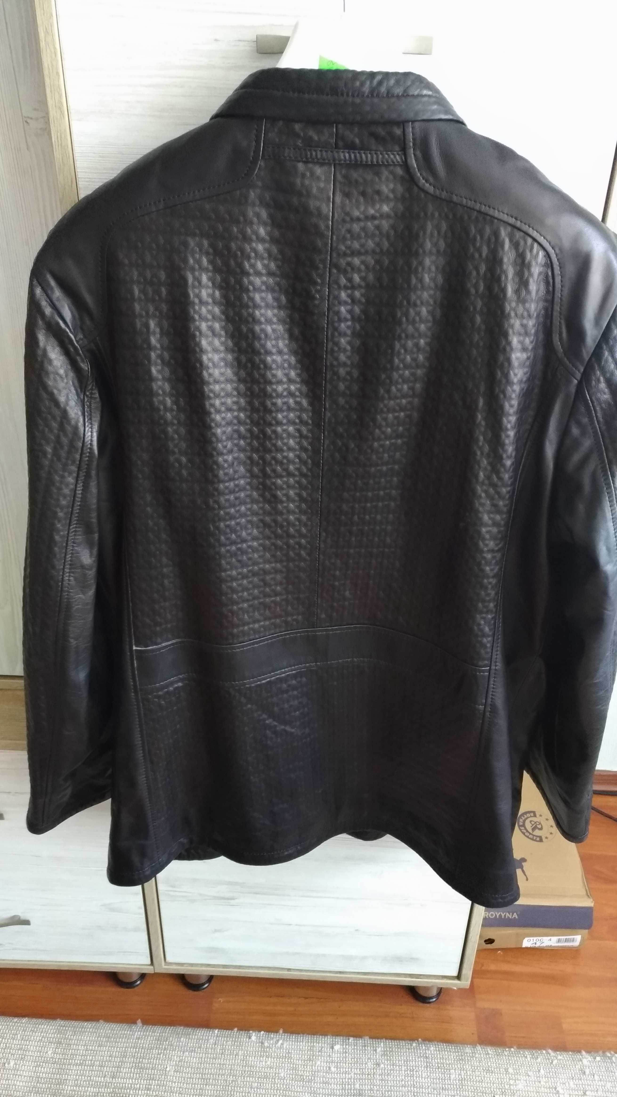 Куртка кожаная мужская 58-60 размера.