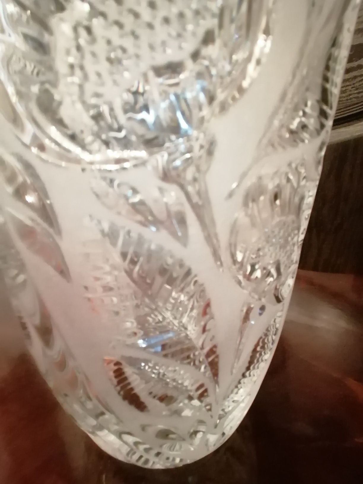 Stary szklany wazon PRL