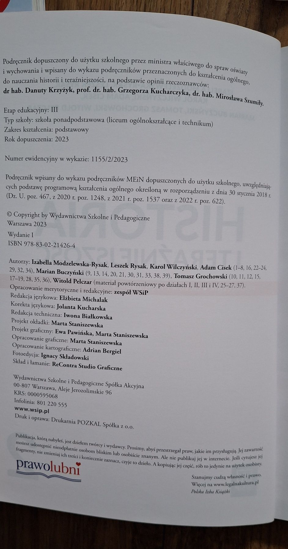 Historia i teraźniejszość 2, WSiP, ZP