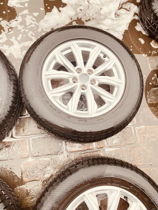 Kola audi alufelgi z oponami 235/65r17 zimowe continental