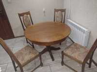 Okrągły stół + 5 krzeseł