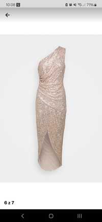Suknia TFNC London rozmiar L/40 złota
