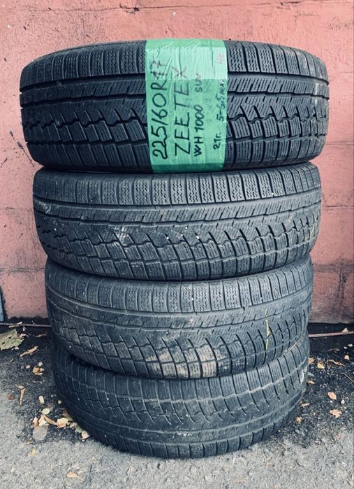 225 60 17  zetex зима 4 штуки протектор 60/65%
