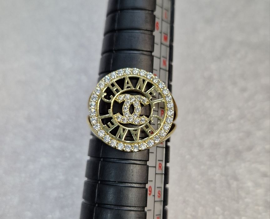 Złoty pierścionek z cyrkoniami Nowy PR 585 rozm 16