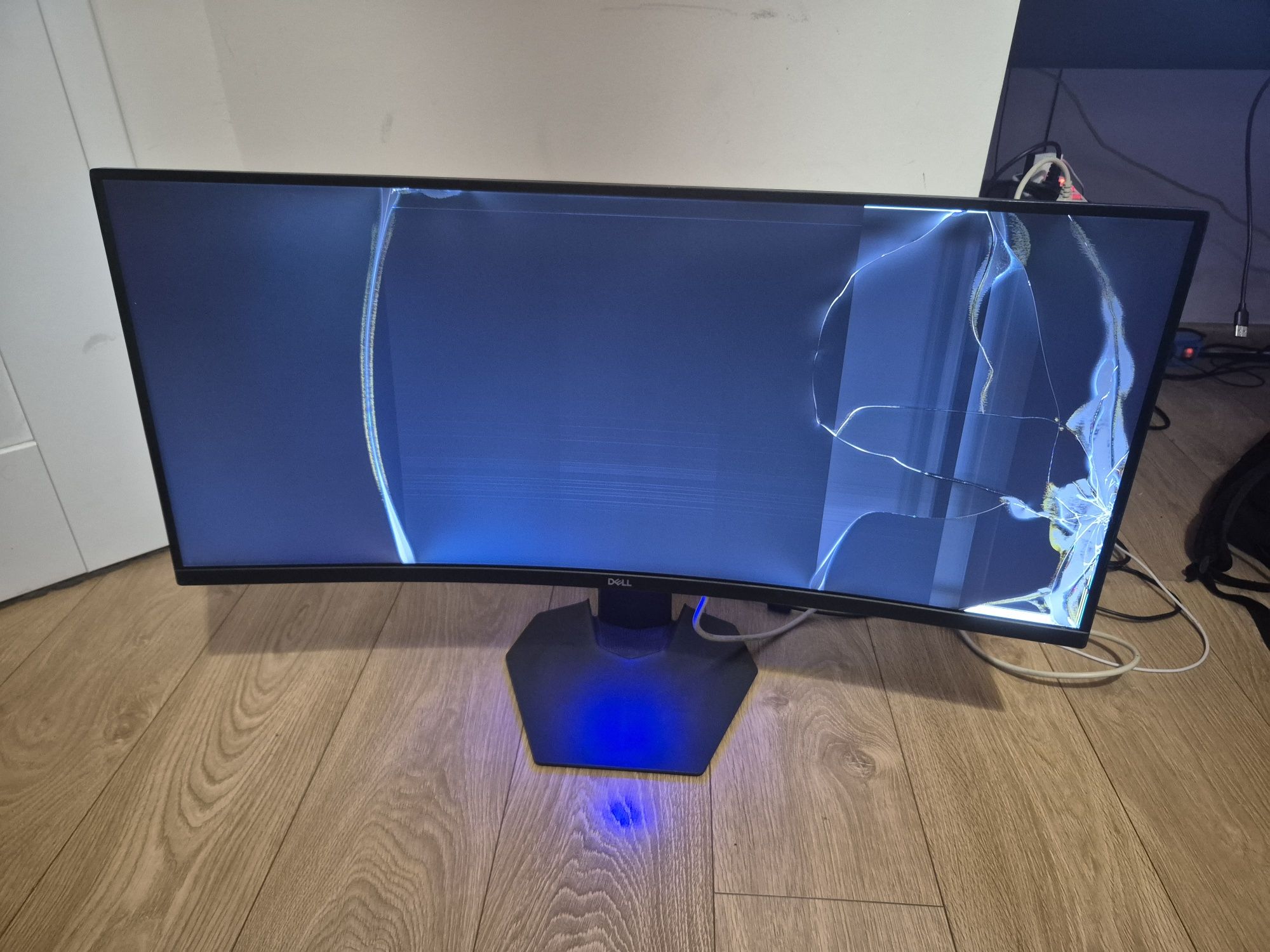 Monitor 34" Dell S3422DWG 144Hz VA 1800R 21:9 1ms | Pęknięta Matryca