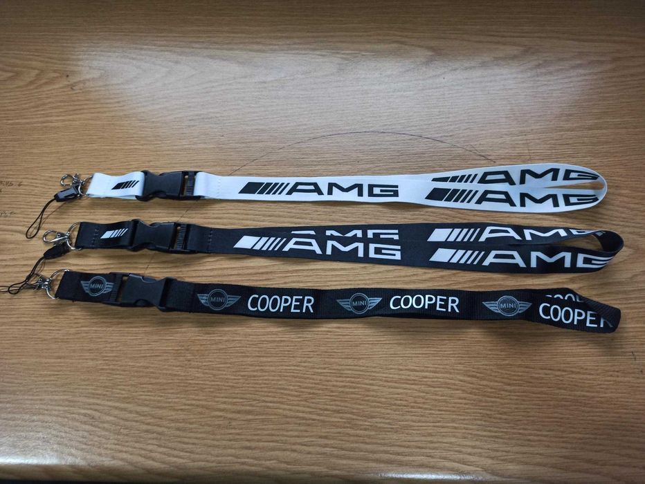 Porta Chaves Fio Fita Pescoço | Mercedes AMG | Mini COOPER