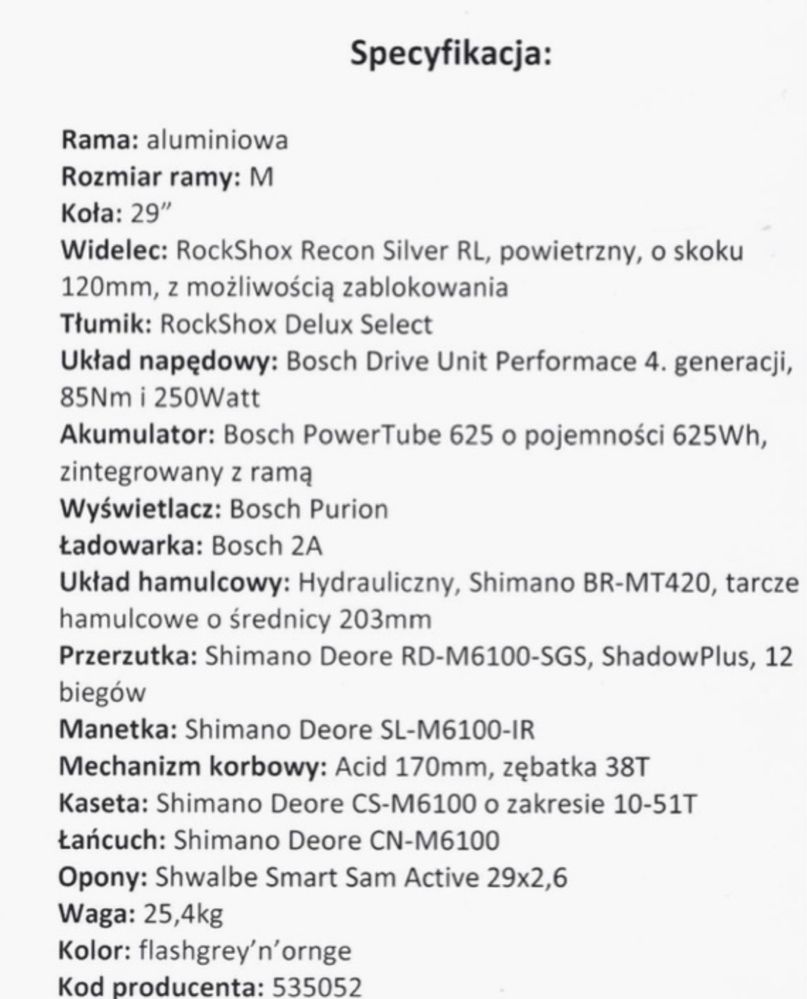 CUBE STEREO HYBRID 120 PRO. 2022r., przebieg 3000km