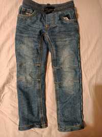 Spodnie jeans ocieplane ,r.104