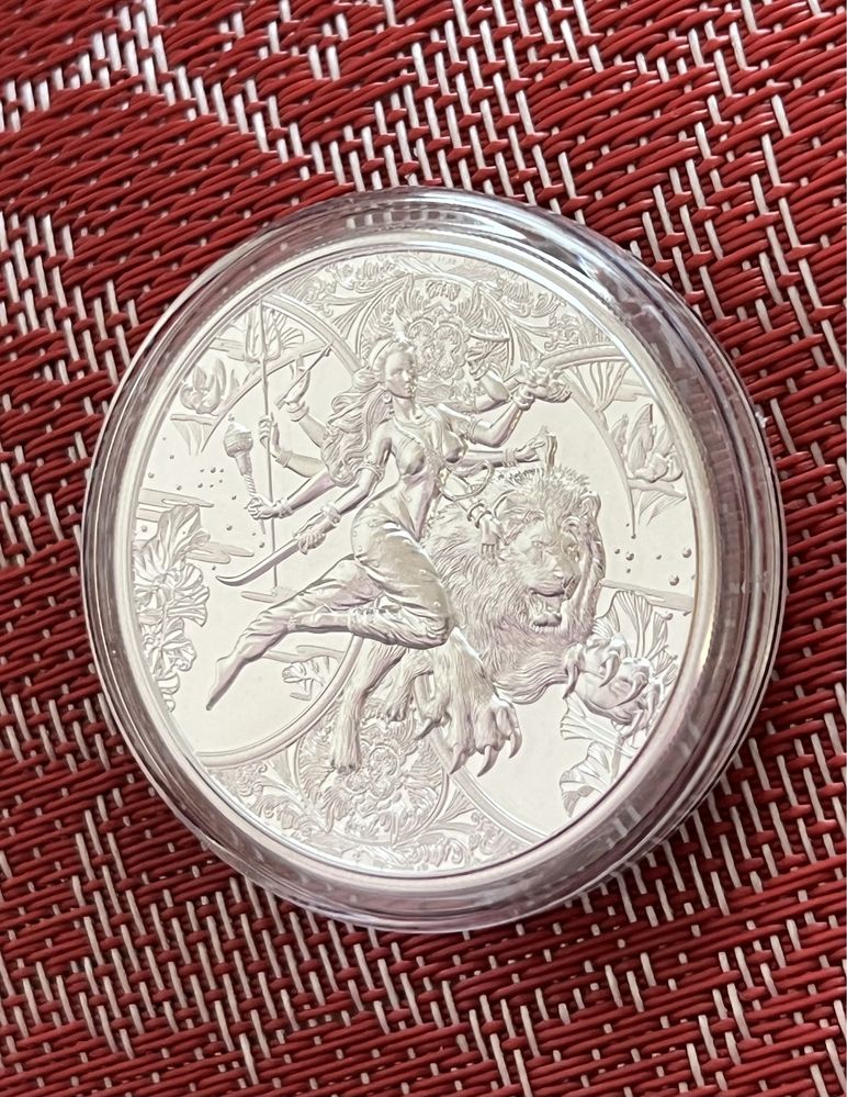 Дурга  2024 - серебряная монета