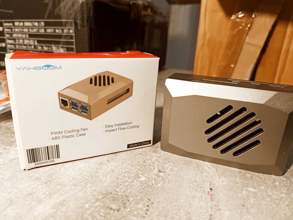 Raspberry Pi 5 Silver ABS Case with PWM Cooling Fan