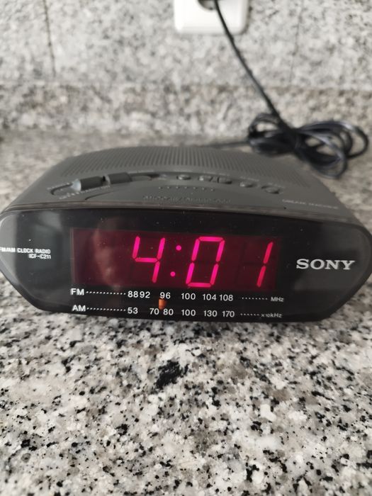 Radio despertador Sony