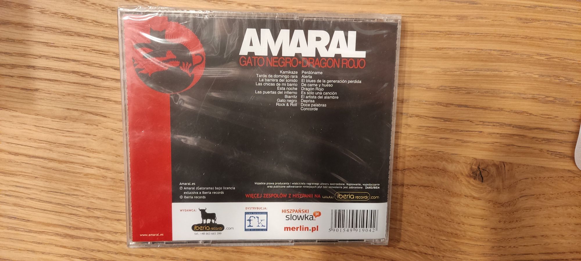 Płyta CD AMARAL Gato Negro Dragon Rojo