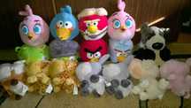 Pluszaki maskotki zabawki angry birds i pieski z żabki nie wysyłam