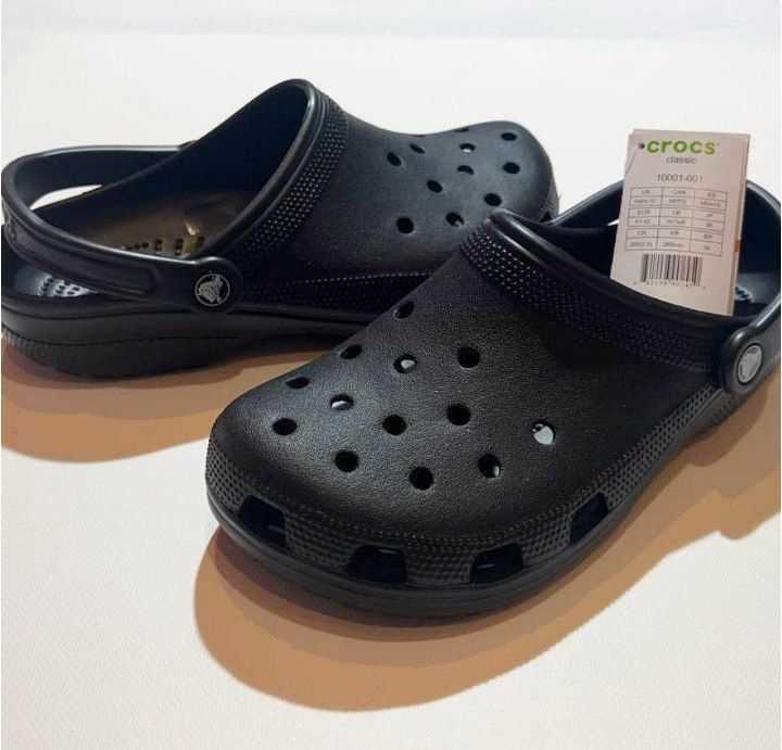 Crocs Classic Clog black в комплекті jibbitz