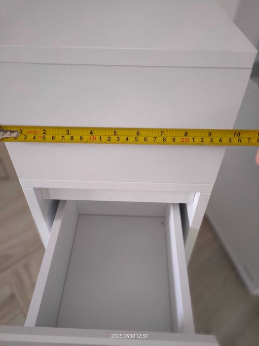 Zestaw DWÓCH stolików nocnych, wąskie szafki, wysoki stolik, VASAGLE