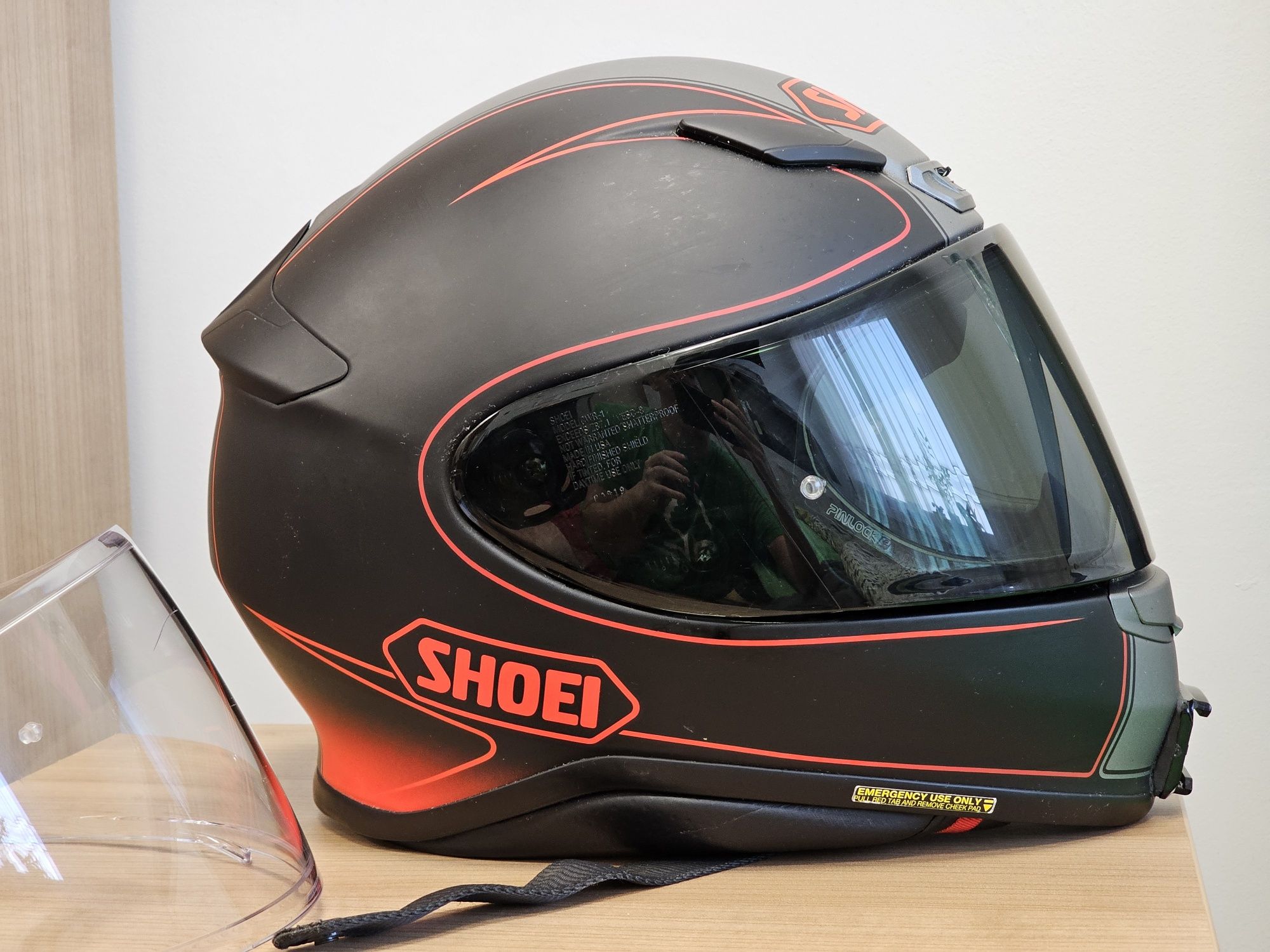Shoei NXR M ka Kask Szyba Jasna Czarna Pinlock

Zadbany