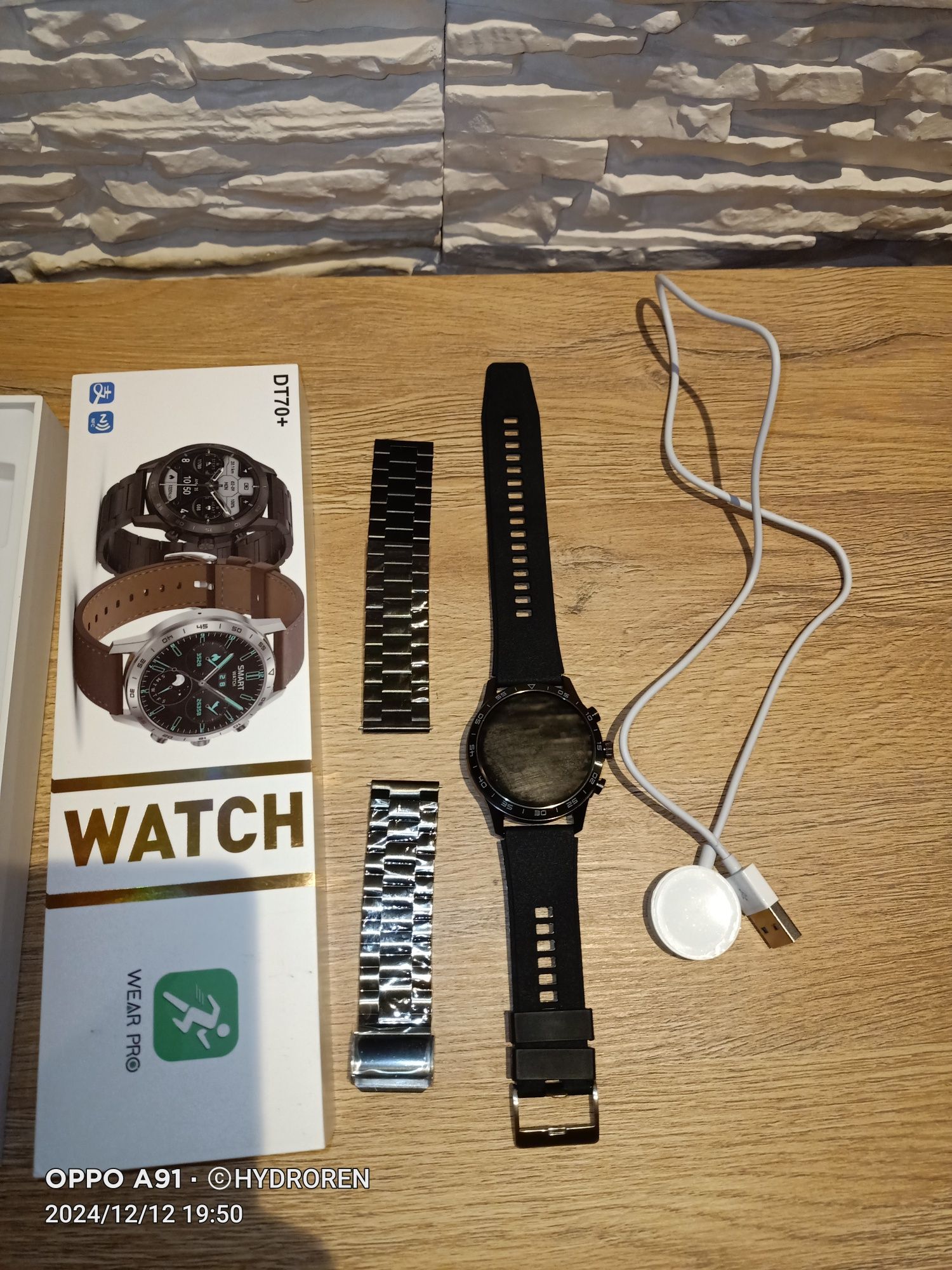 Zegarek męski Smartwatch DT70+ Bluetooth Inteligentny HD Ekran