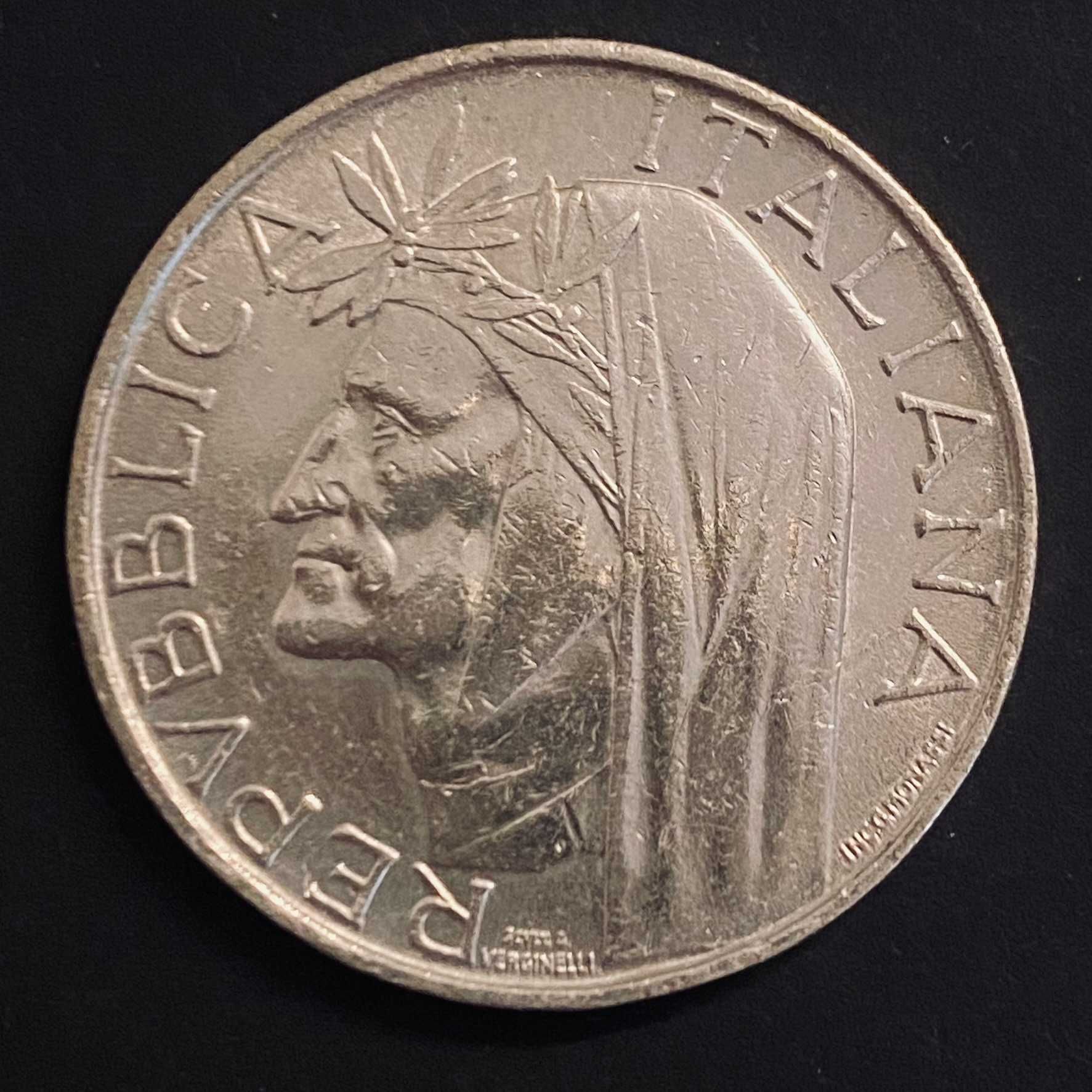 Włochy, okolicznościowe 500 lirów, 1965r, Ag 0,835