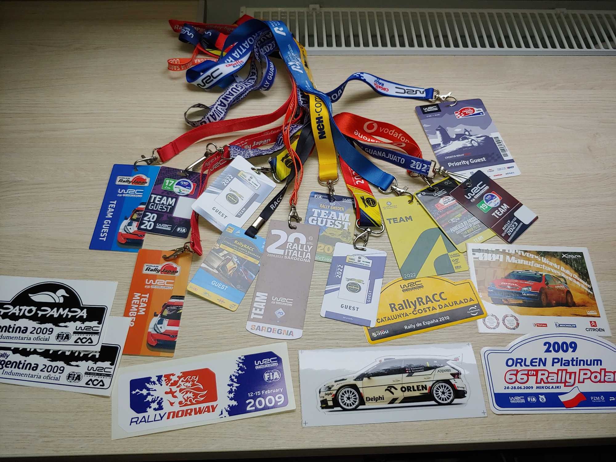 Zestaw nr.2 12x Bilety + smycze + naklejki Rally Safari Japan itd rajd