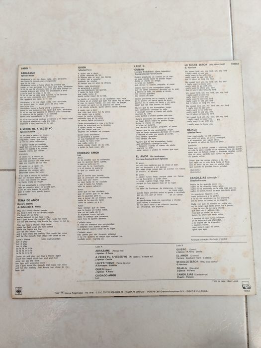 Vinil Julio Iglesias - El Amor