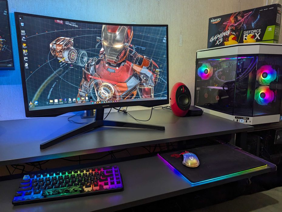 Монітор Samsung Odyssey G5 27'' 2560x1440 2K HDR VA 144Hz 1 ms ігровий