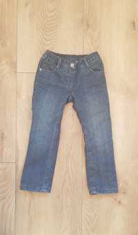 Spodnie jeansowe ocieplone dziewczęce Lupilu rozm 104