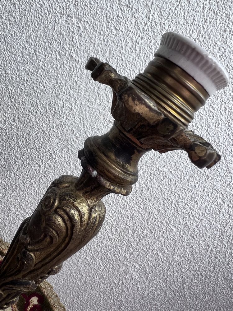 Lampka mosiężna ciężka