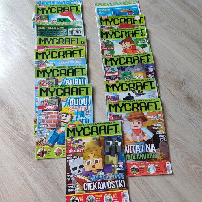 Gazetki minecraft 13 sztuk
