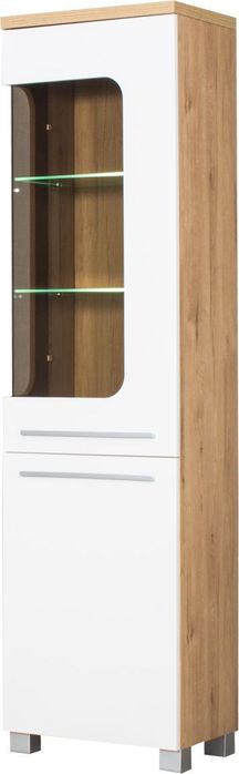 Biała podświetlana witryna Bodzio