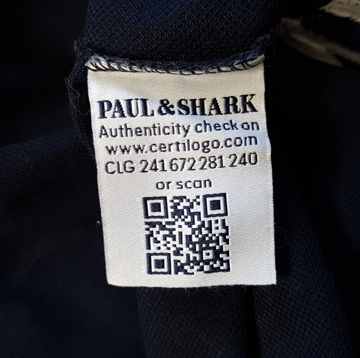 PAUL & SHARK поло футболка made in Italy оригинал L certilogo