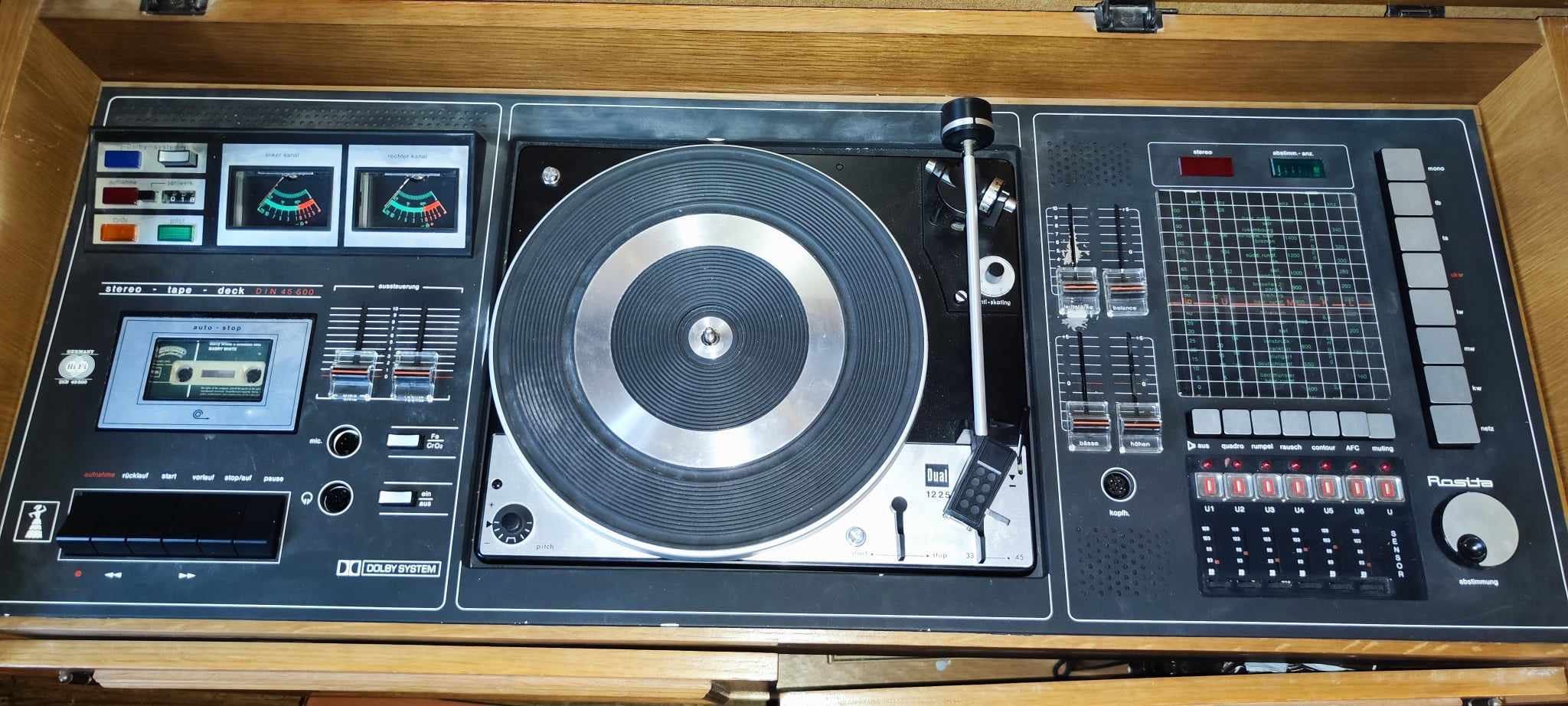 Konsola muzyczna Gramofon z magnetofonem Rosita Stereo  Dual 1025