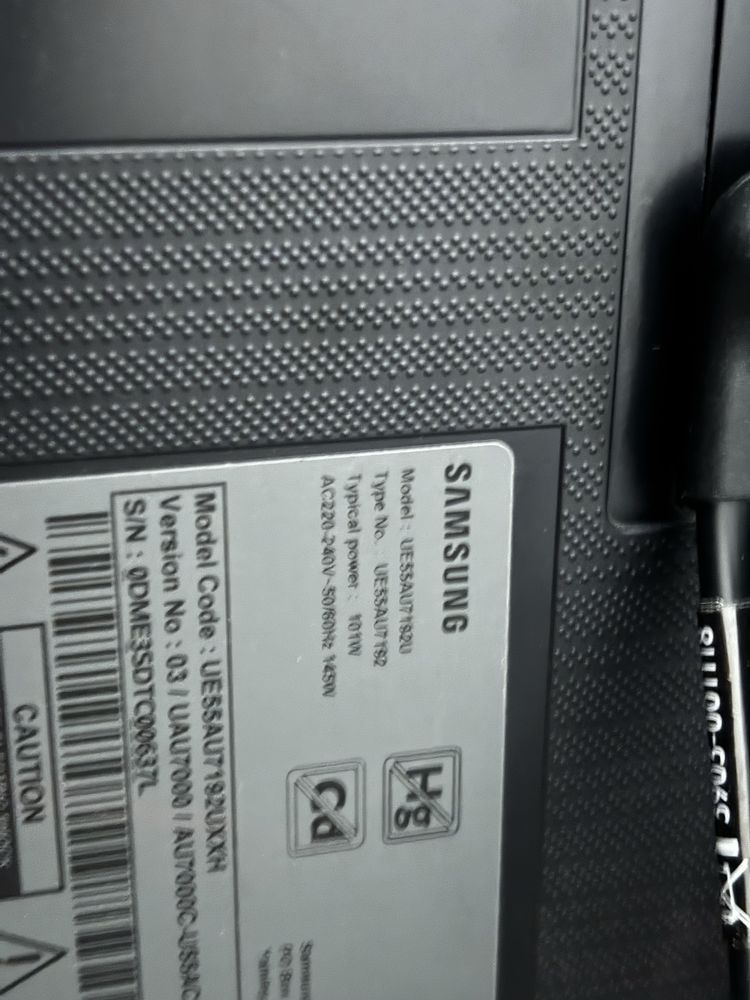 Telewizor Samsung 55” 55cali UE55AU7192U smart tv jak nowy