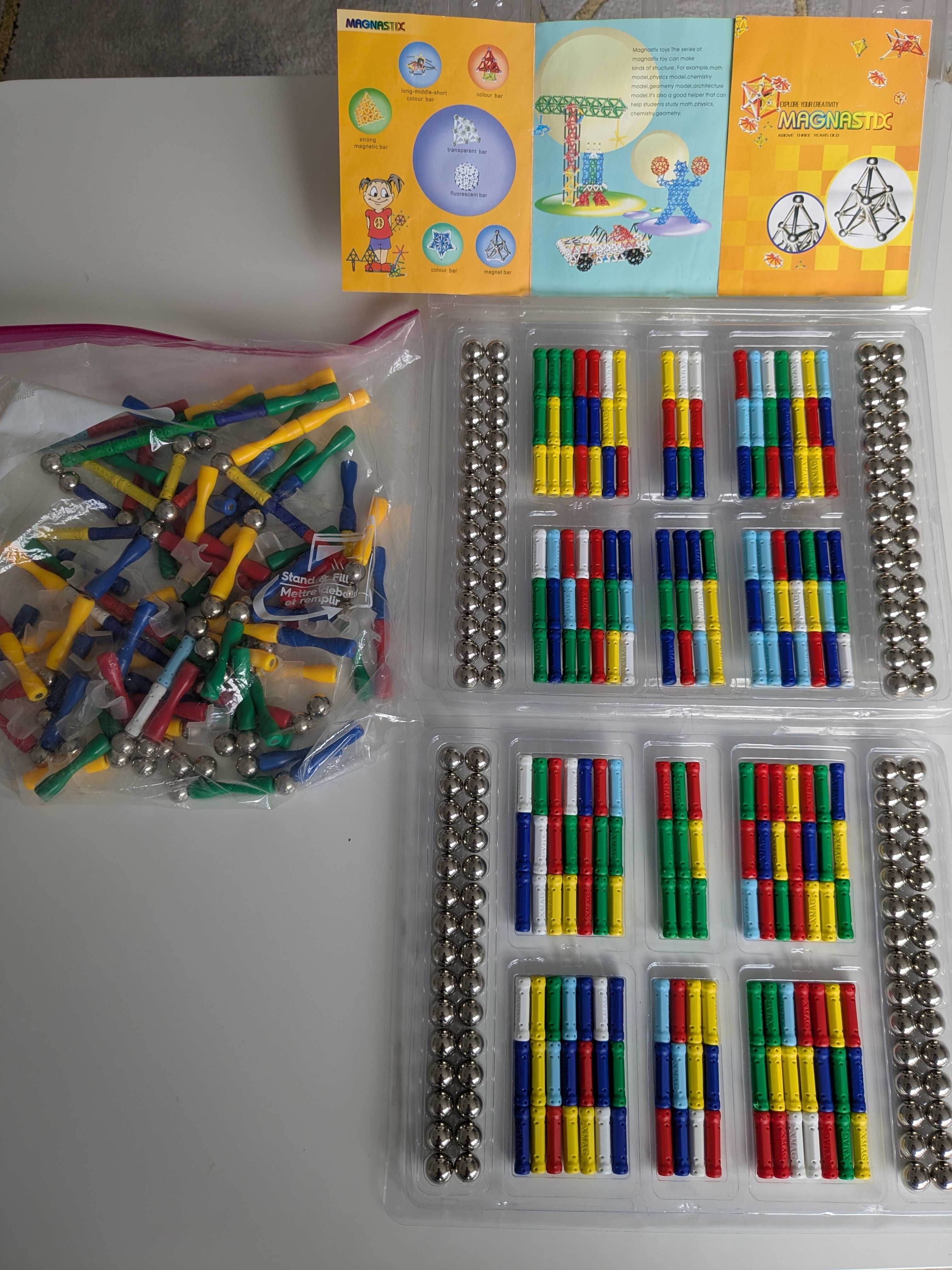 Klocki magnetyczne Magnastix 3 zestawy