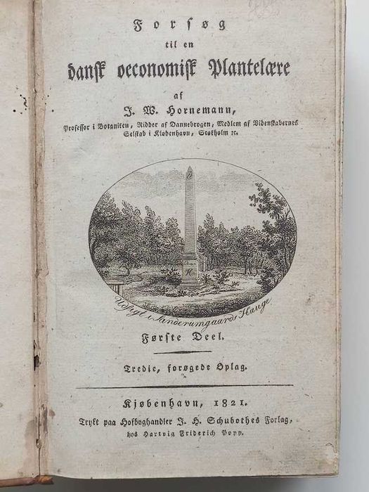 Starodruk - BOTANIKA - klasyfikacja roślin - 1821 - UNIKAT