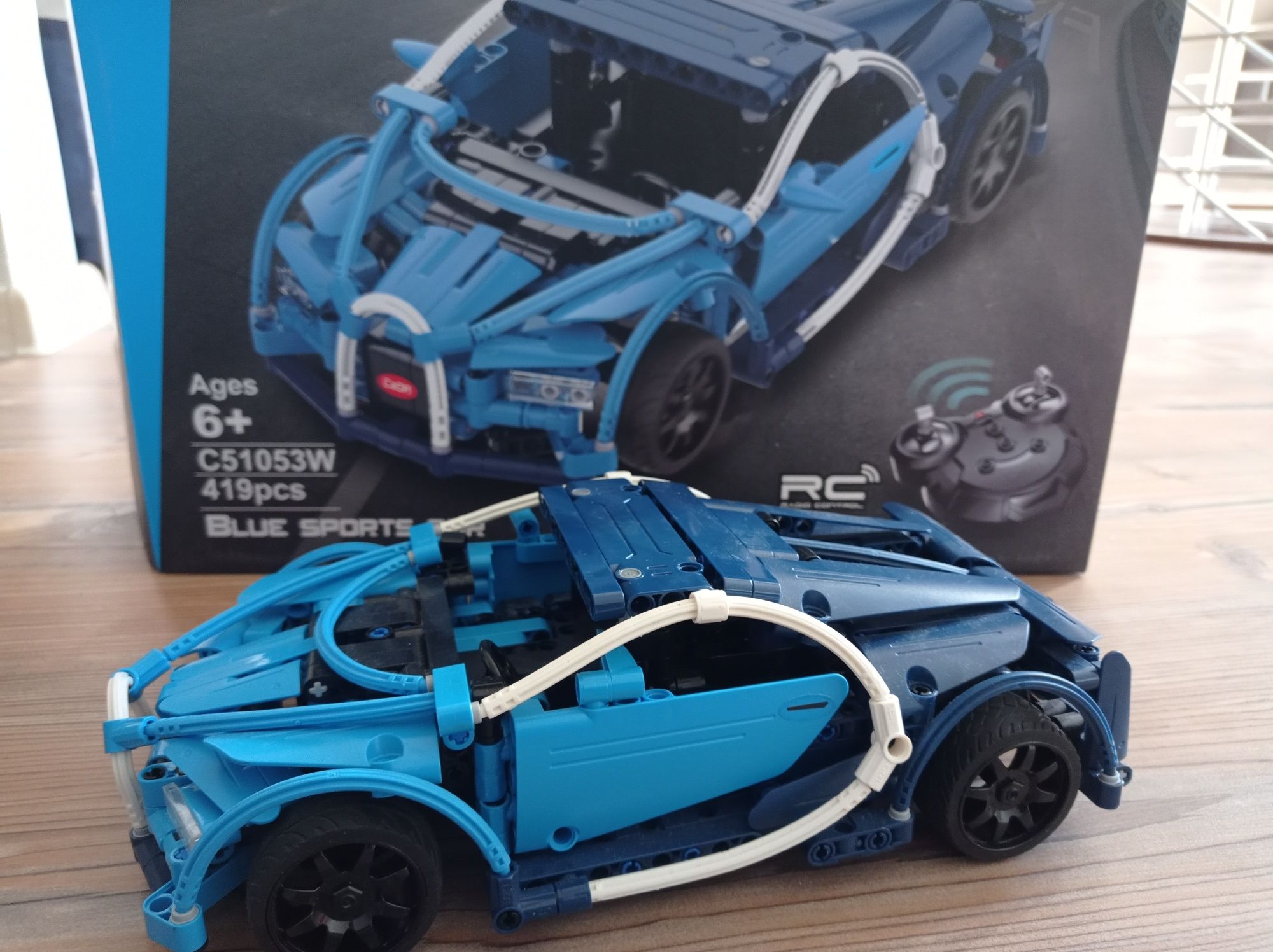 Hi-tech klocki strukturalne Cada Bugatti Veyron, ponad 400 el