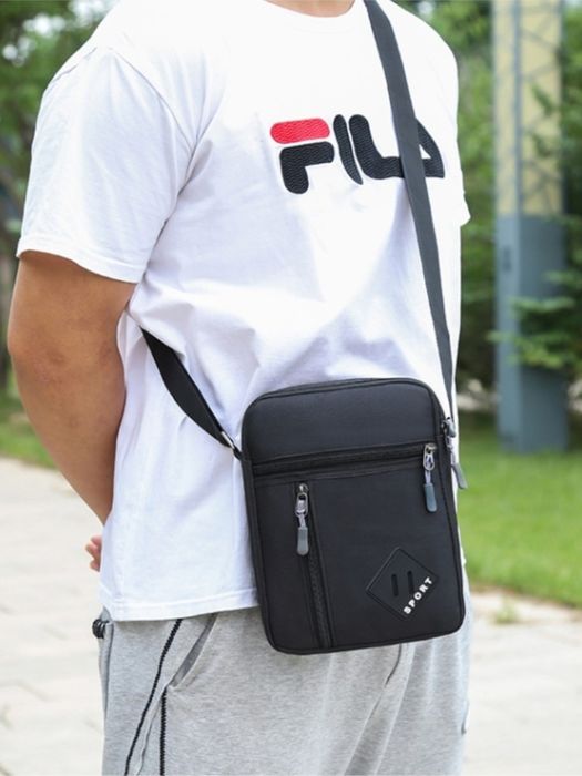 Mała męska torba na ramię listonoszka do pracy