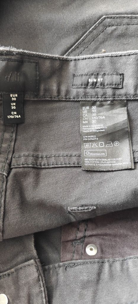 Krótkie spodenki bawełniane H&M rozmiar 30