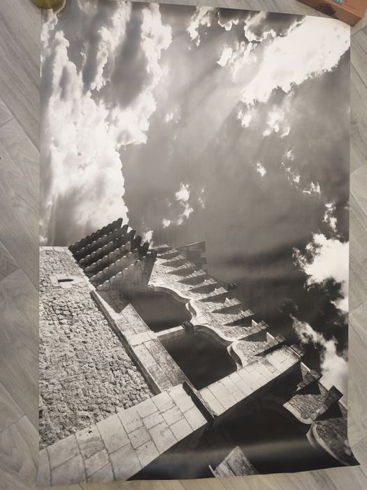 Fotografia em tela preto e branco Castelo de Porto de Mós