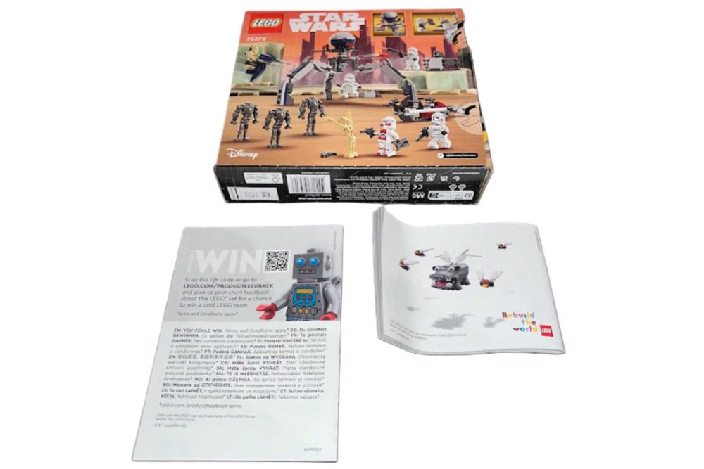 LEGO #75372 Star Wars Pacote de Combate Clone Trooper e Battle Droid