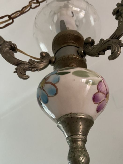 Candeeiro tero Antigo Lanterna Porcelana