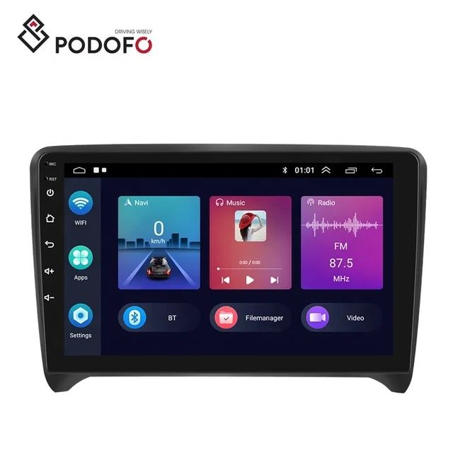 Rádio 9" android AUDI TT 2008 a 2014 CARPLAY WIFI GPS 2/32GB Novo