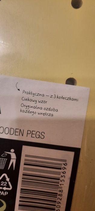 Tablica dekoracyjna z kołeczkami , ananas , nowa