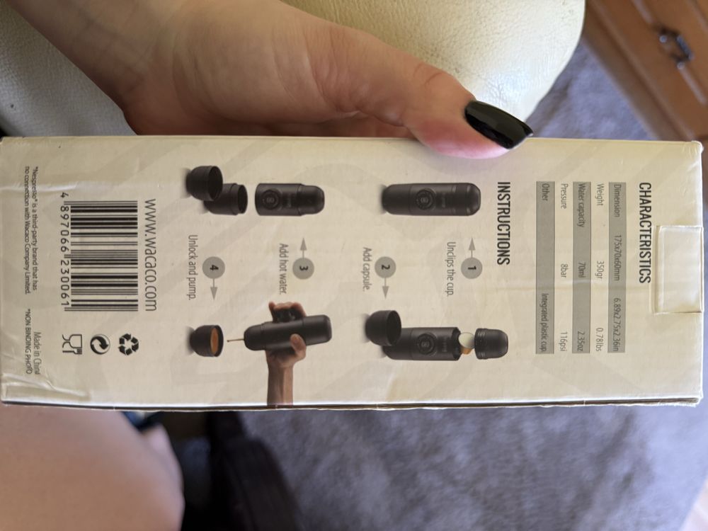 Podróżny ekspres Wacaco Minipresso NS – Nespresso